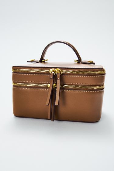Zara VANITY BAG - Dark tan