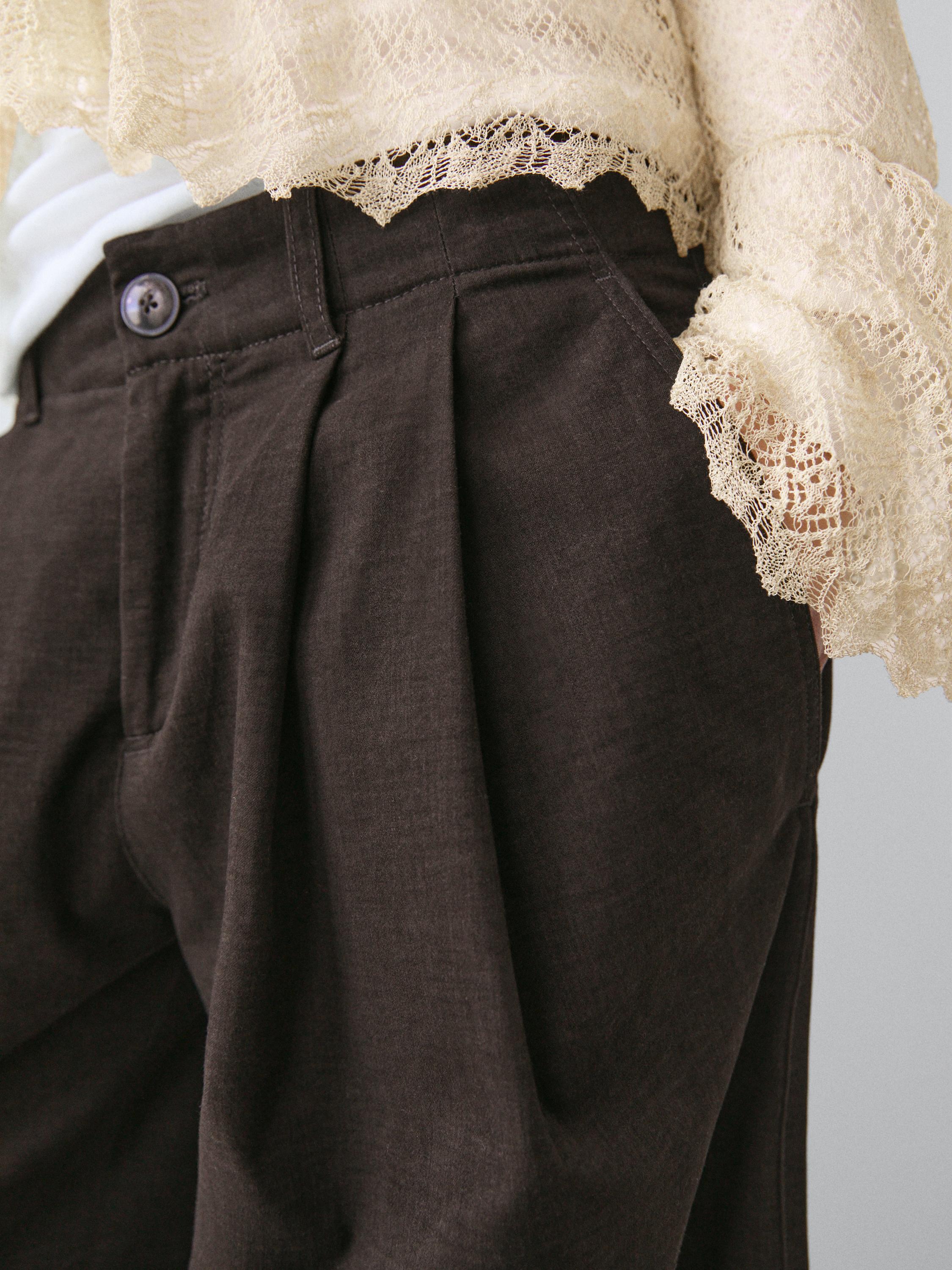 Pantalon large à pinces