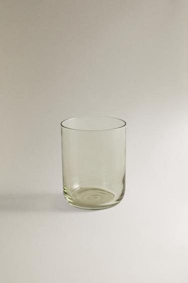 COLOURED GLASS TUMBLER - Green by Zara - Image 0