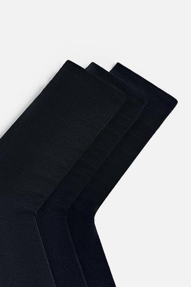 3-PACK OF MERCERISED SOCKS - Navy blue by Zara - Image 2