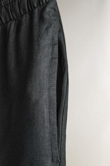 PANTALON LIN - Gris moyen de Zara - Image 2