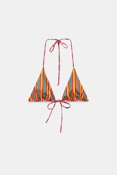 TOP BIKINI RÉVERSIBLE RAYURES - Multicolore de Zara - Image 9