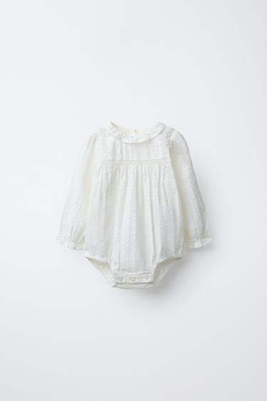 Zara BODI S VEZOM I VAINICA ŠAVOM – Ekru