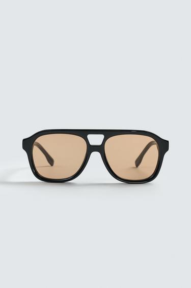ПРЯМОУГОЛЬНЫЕ СОЛНЦЕЗАЩИТНЫЕ ОЧКИ — ЧЕРНЫЙ от Zara