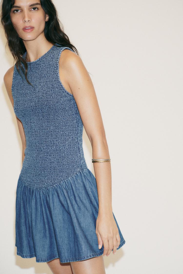 SMOCKED SHORT DRESS