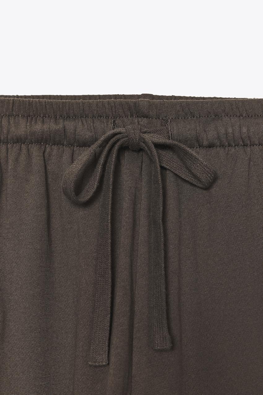 STRAIGHT LEG COTTON PANTS