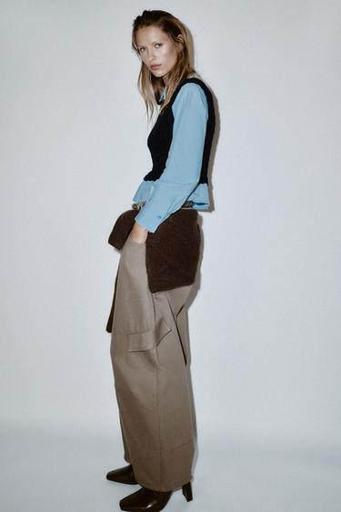 CHEMISE BIMATIÈRE EN POPELINE - Bleu marine de Zara - Image 5