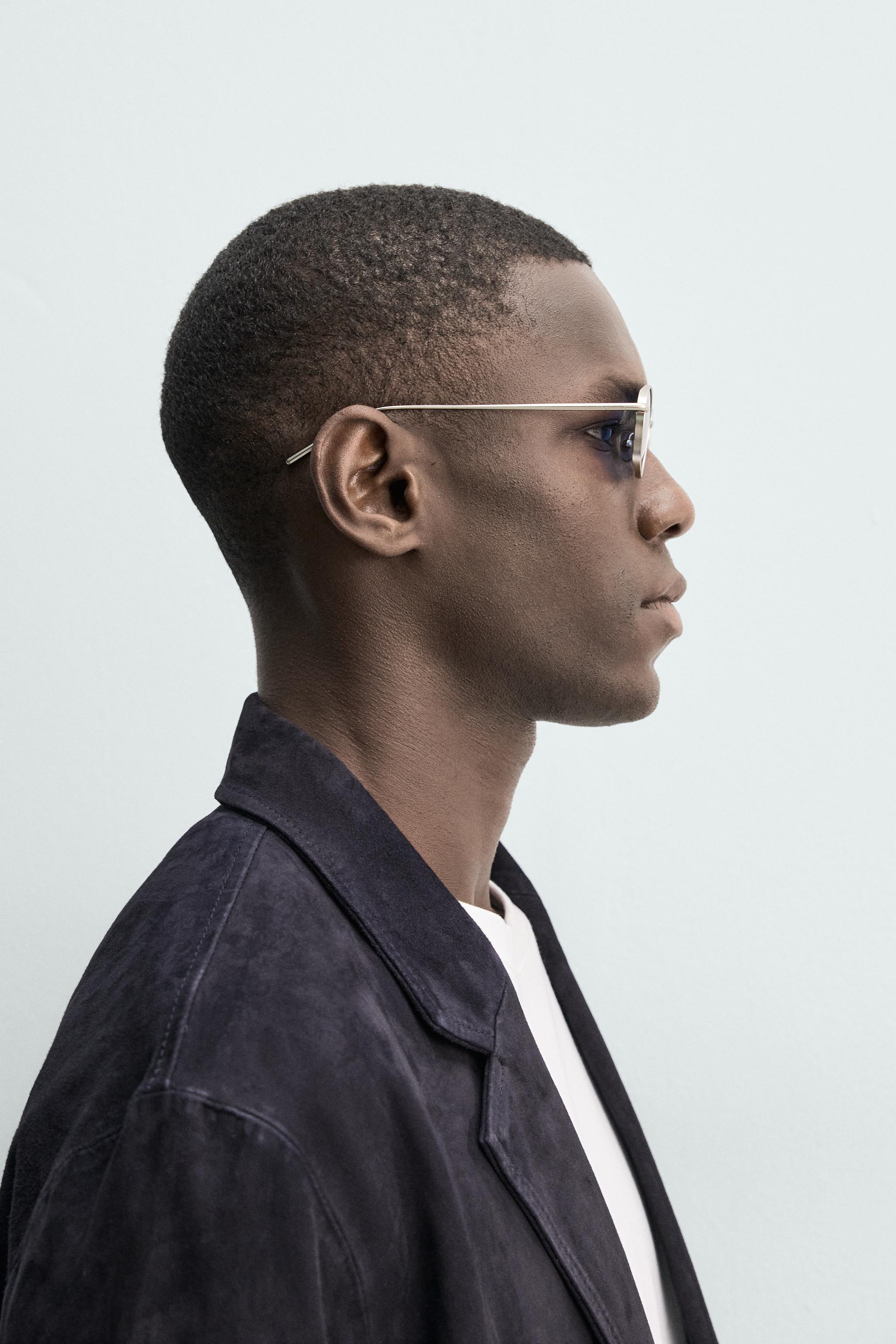 Мужские солнцезащитные очки Zara OVAL METAL SUNGLASSES — фото 2
