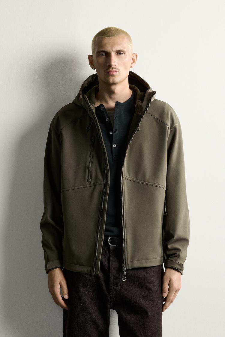 Chaqueta técnica forrada en felpa 2
