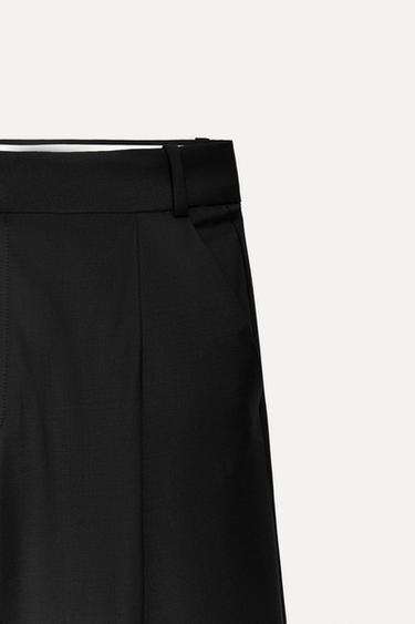 50TH ANNIVERSARY WOOL-BLEND DARTED TROUSERS - Black by Zara - Image 3