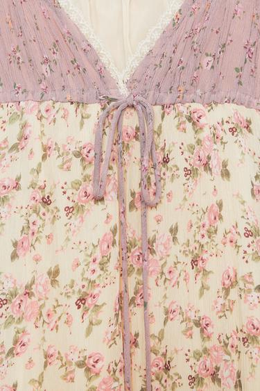 FLORAL PATCHWORK DRESS - Multicoloured by Zara - Image 5