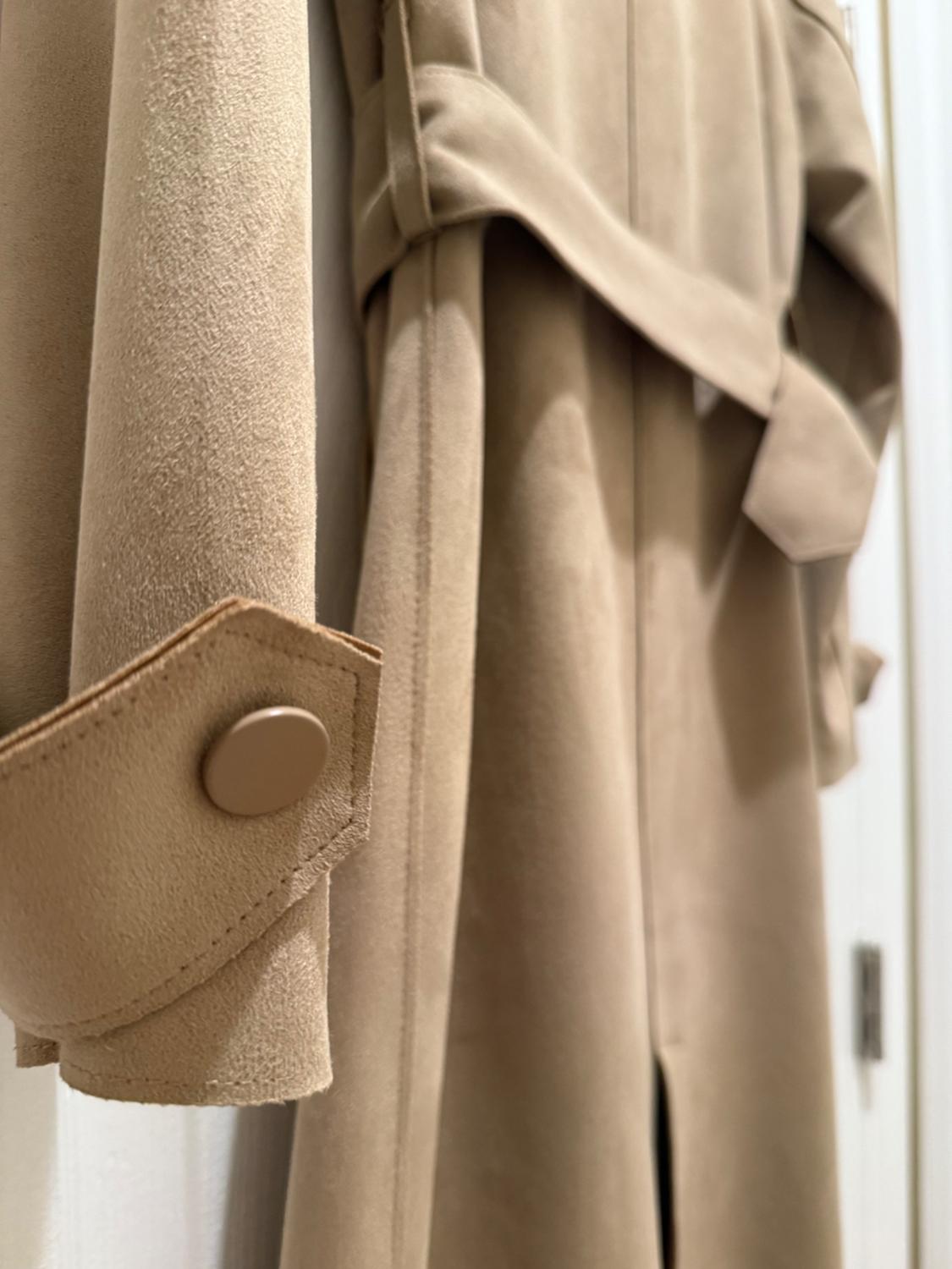FAUX SUEDE TRENCH COAT - Image 7
