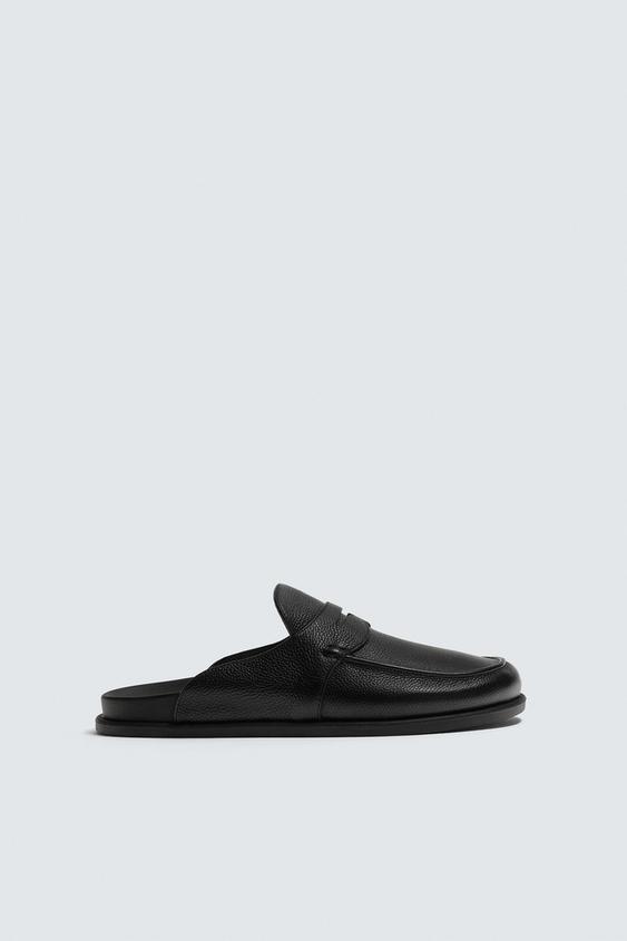 LEATHER LOAFER CLOGS from Zara - $99.90