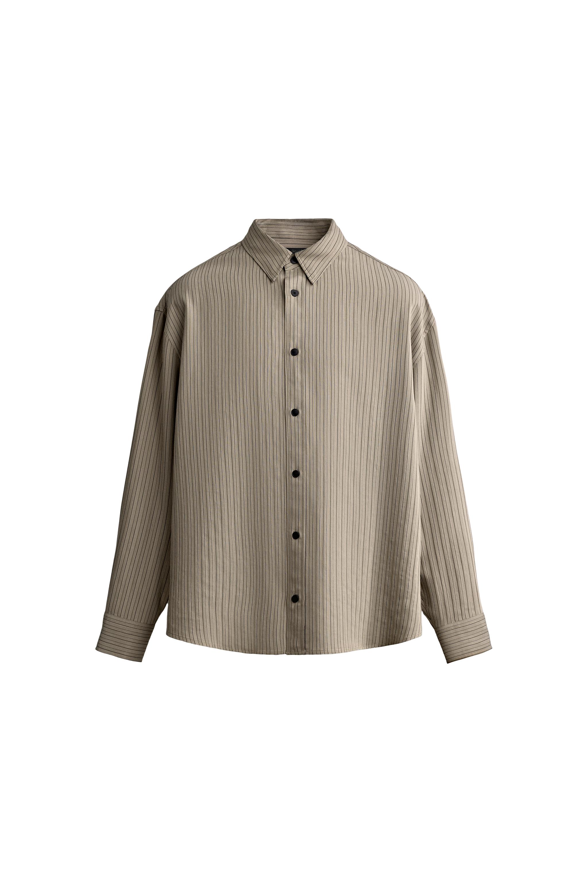 CAMISA FLUIDA JACQUARD RAYAS