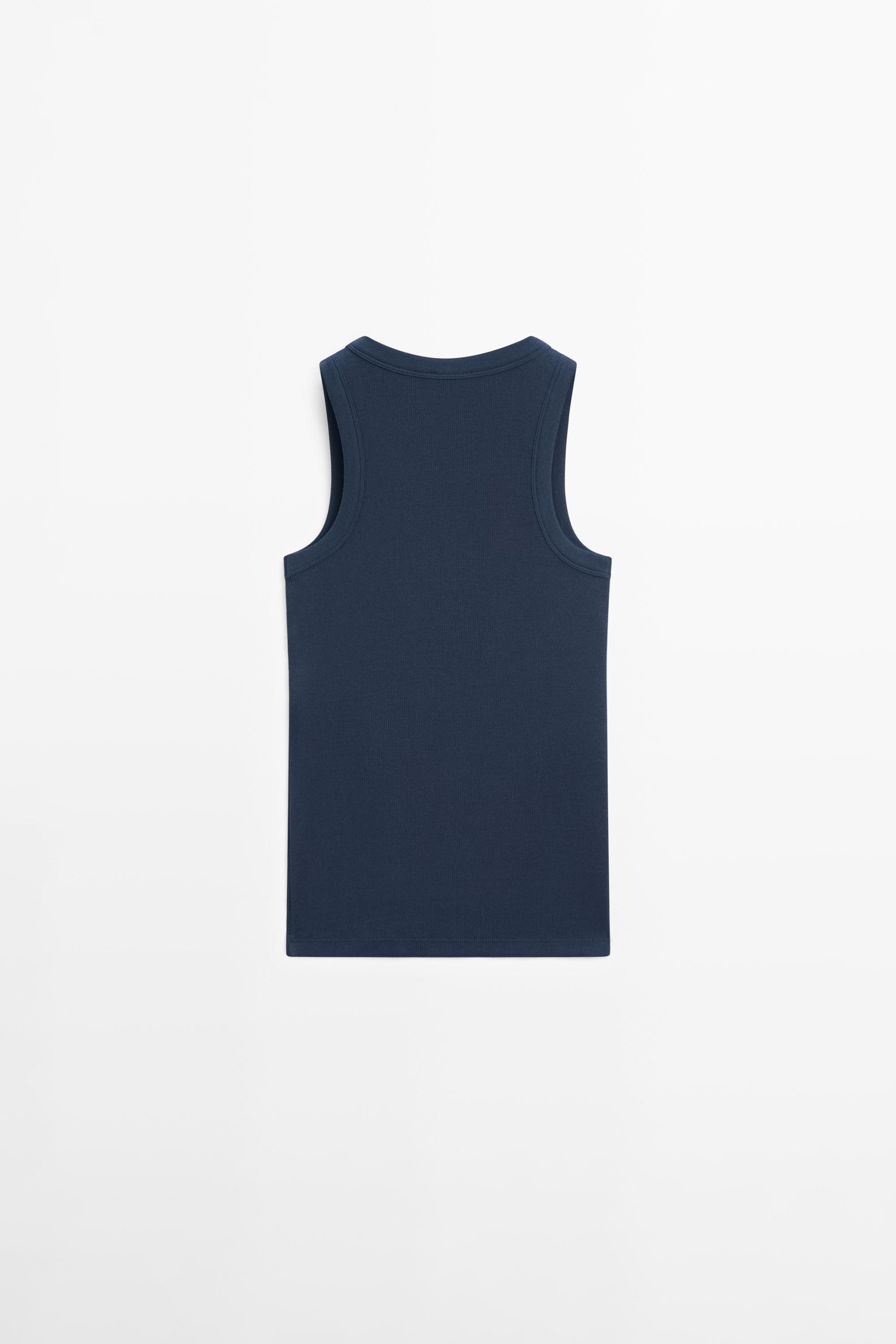 Cotton blend halter top