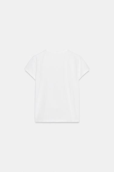 T-SHIRT REGULAR DÉCHIRURES - Blanc de Zara - Image 6