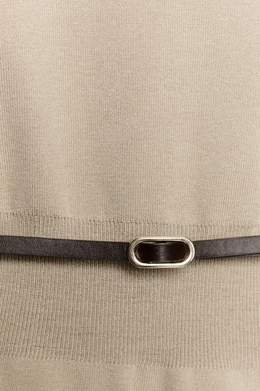 TOP EN MAILLE CEINTURÉ - Sable de Zara - Image 7