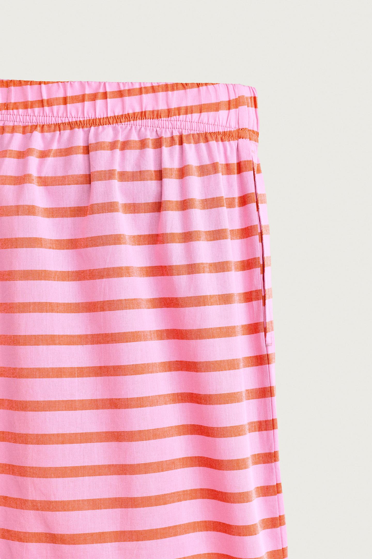 Мужские шорты Zara 0FR. Paris X ZARA Striped Jacquard Bermuda, цвет: Розовый — фото 10
