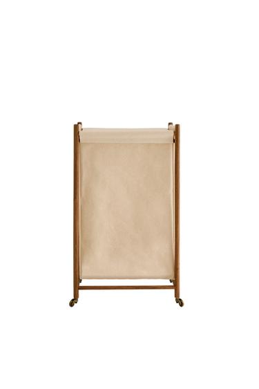 LAUNDRY BASKET WITH LID - Brown by Zara