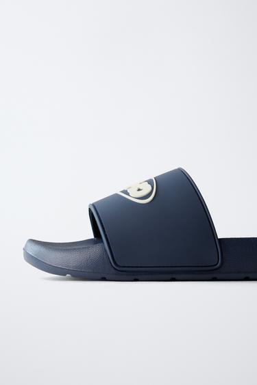 POOL SLIDERS - Navy Blue by Zara - Image 4