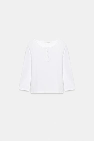 CAMISETA PANADERA - Blanco de Zara