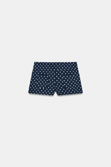 SHORTS MINI BOLSILLOS - Azul / Blanco de Zara
