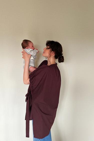 Zara STRIPED KNIT JUMPSUIT - Ecru