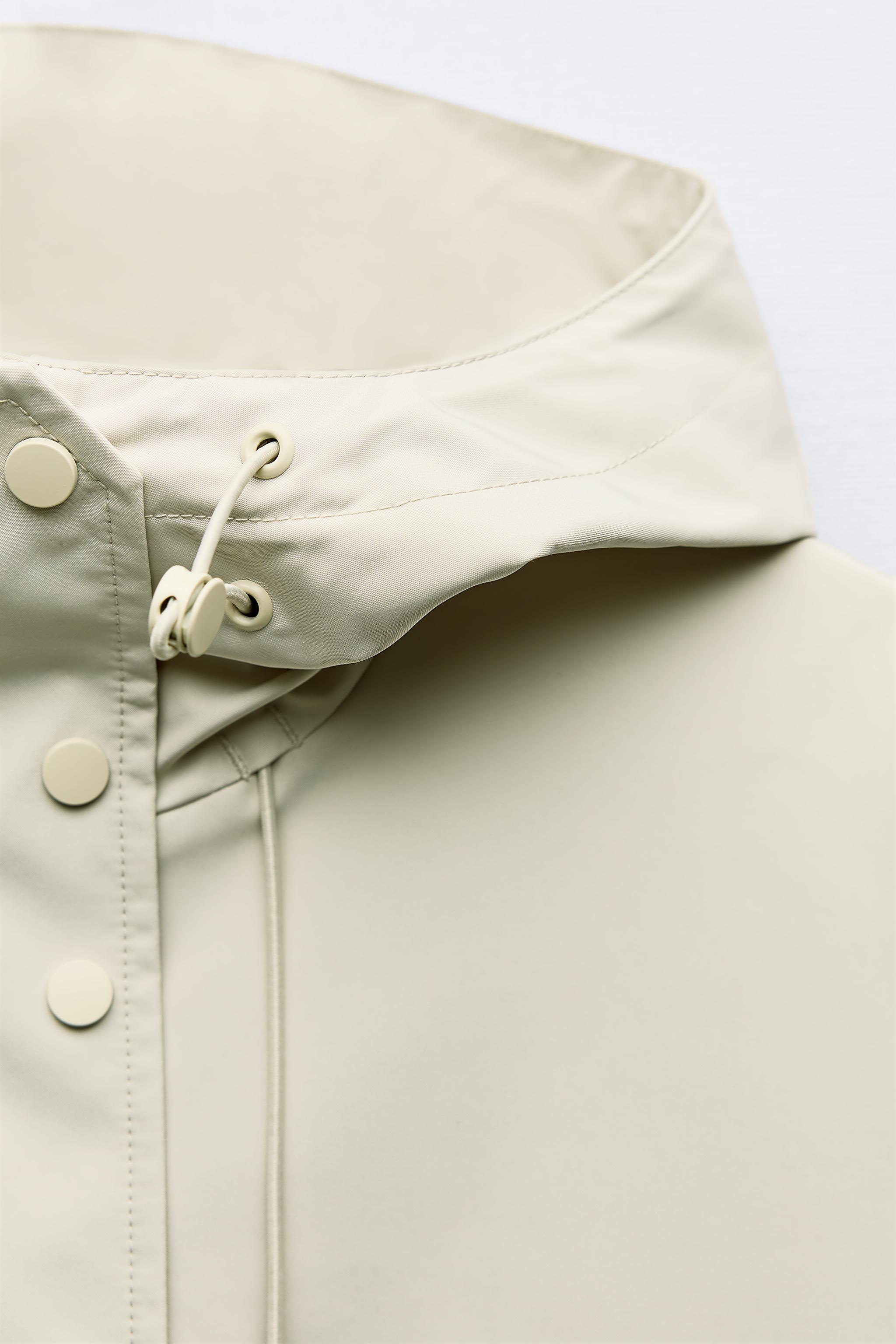 HOODED TECHNICAL JACKET - Ecru | ZARA United States