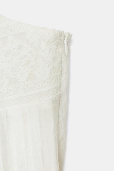 EMBROIDERED STRAPPY TOP - White by Zara - Image 6