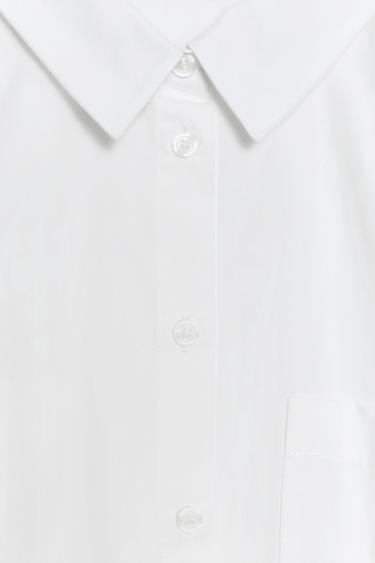 BALLOON CROPPED SHIRT - White by Zara - Image 7