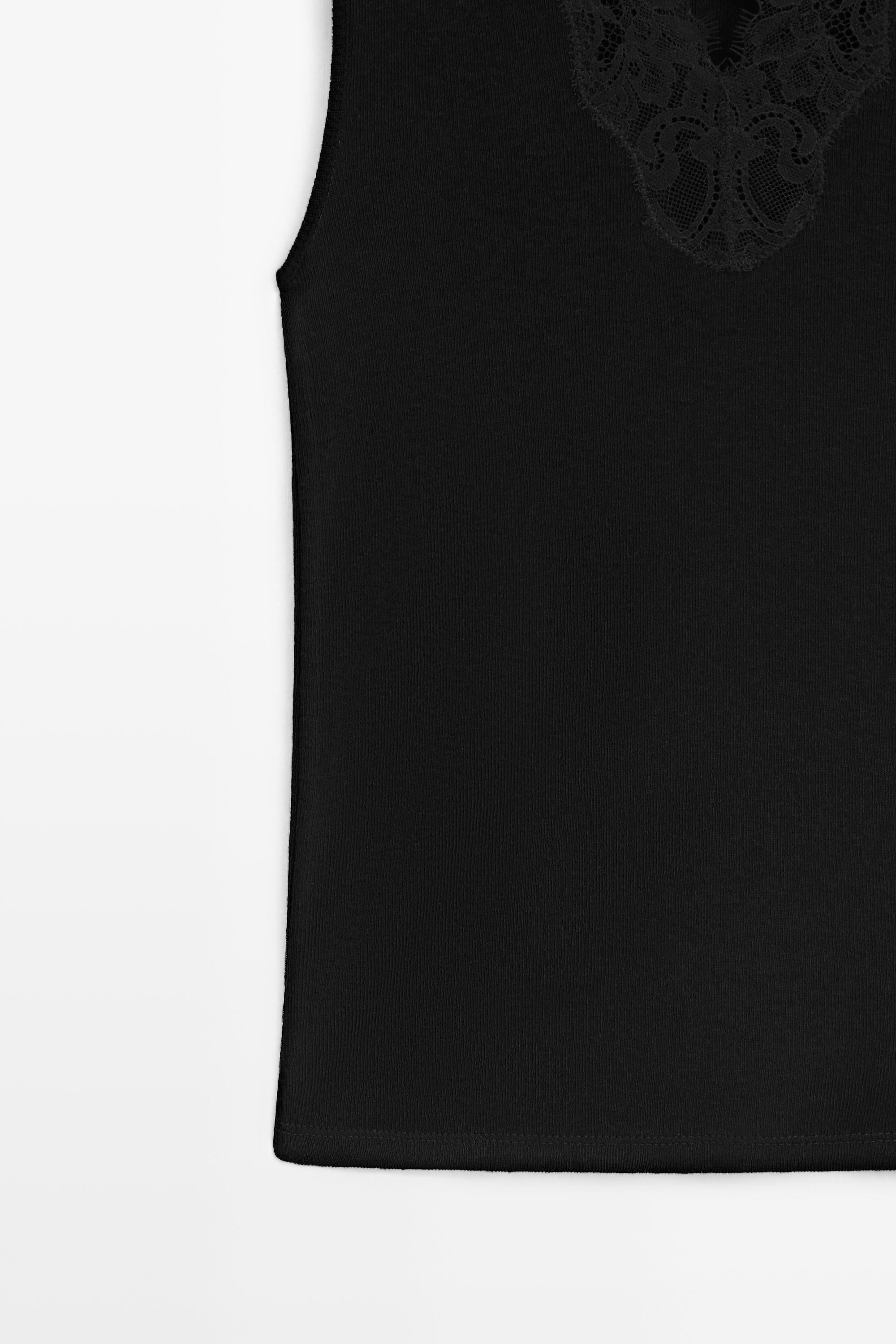 Cotton/cashmere blend camisole top