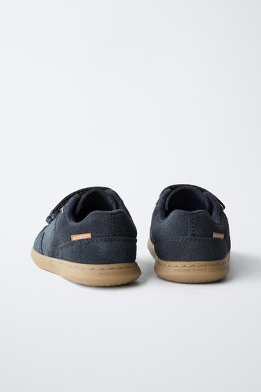 TENNIS EN CUIR À BRIDES BAREFOOT - Bleu marine de Zara - Image 6