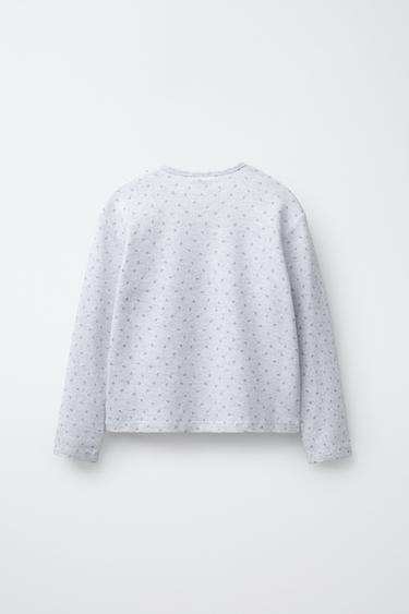 6-14 ANS/ PYJAMA WAFFLE FLEURS - Gris chiné de Zara - Image 2