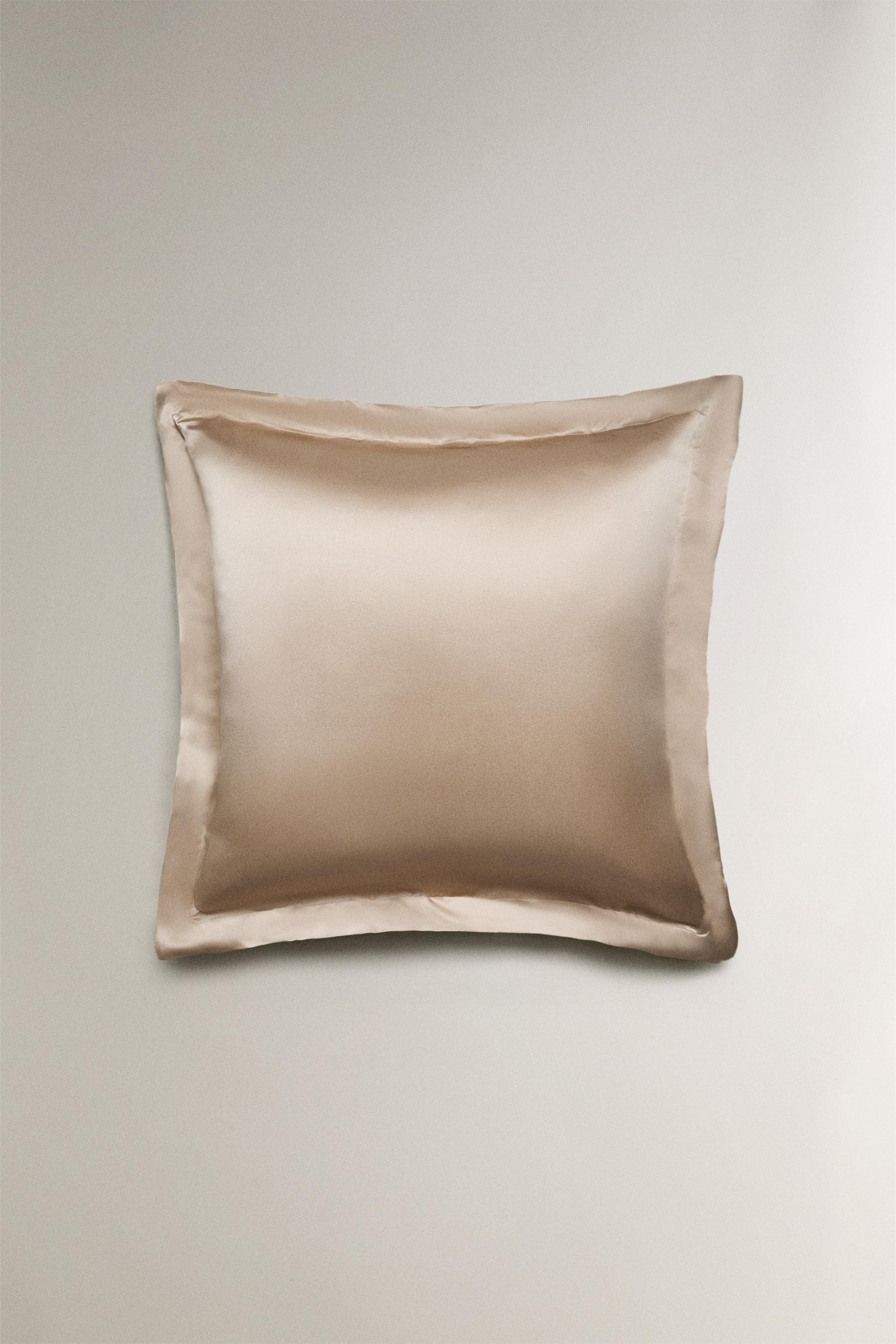 MULBERRY SILK PILLOWCASE — Brown / Taupe