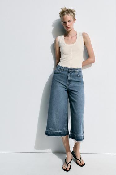 Zara EXTRA-FINE WOOL TOP - Ecru