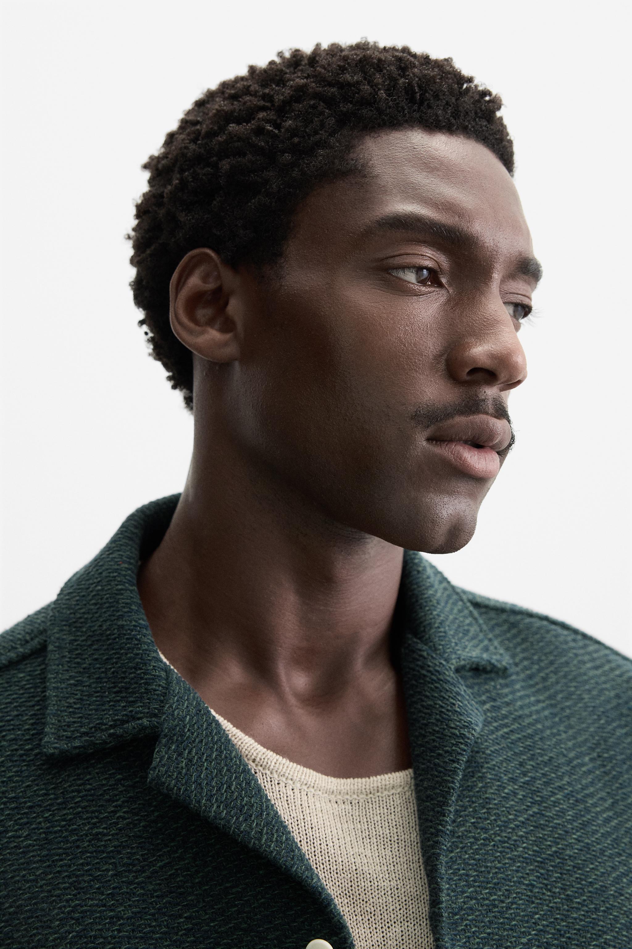 RELAXED FIT TEXTURED SHIRT - Blue / Green | ZARA United States