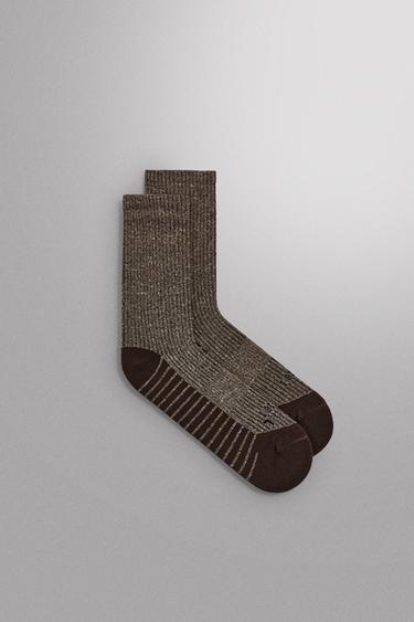 2-PACK OF TECHNICAL TRAINING SOCKS - Brown by Zara