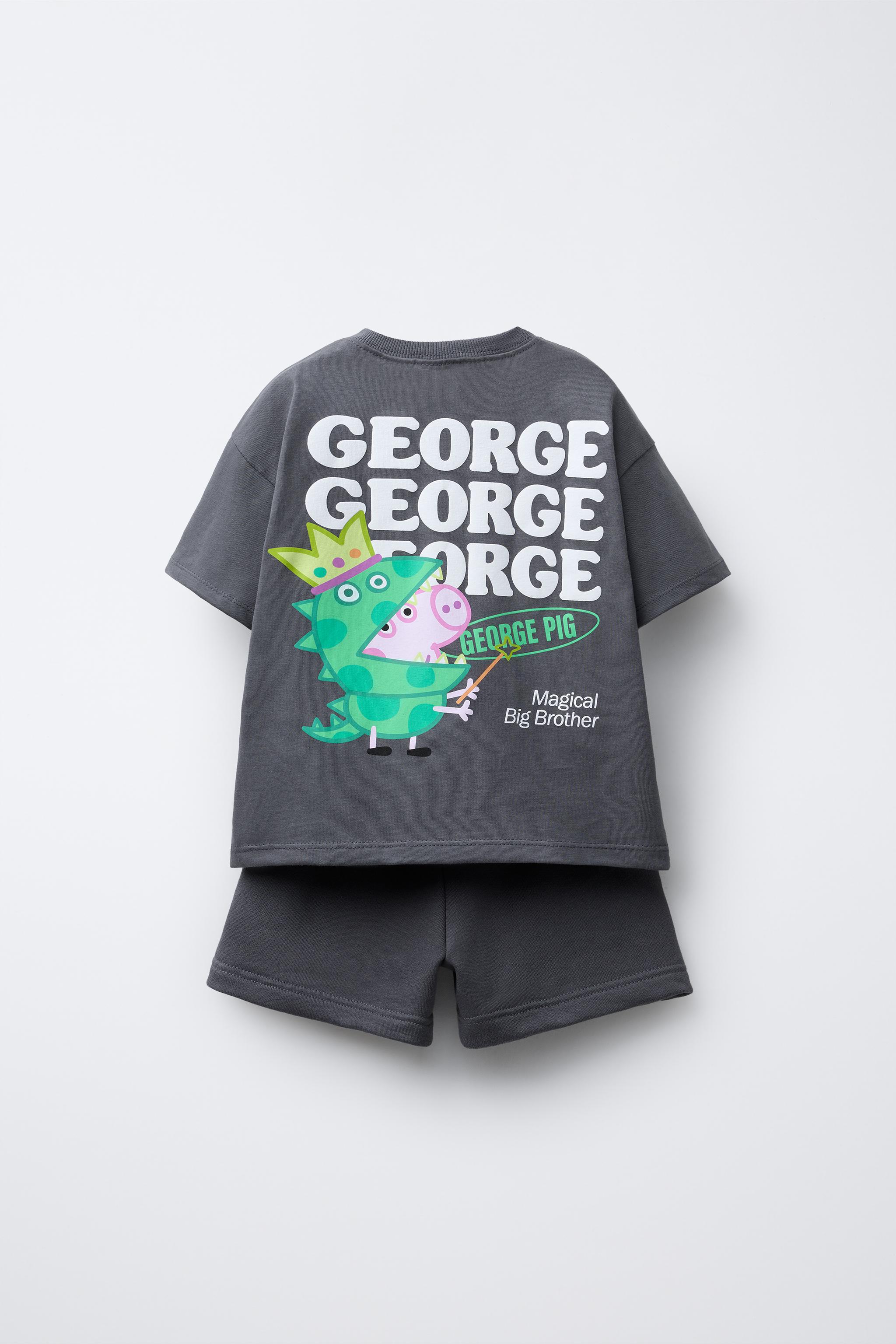 GEORGE PEPPA PIG ™ PRINT JOGGING SET Grey Tan ZARA United