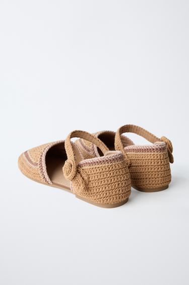 CROCHET VAMP HEELS - Brown by Zara - Image 4