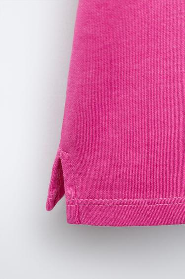 PLAIN INTERLOCK T-SHIRT - Fuchsia by Zara - Image 3