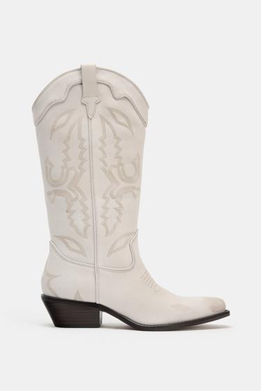 BOTA COWBOY PIEL - de Zara