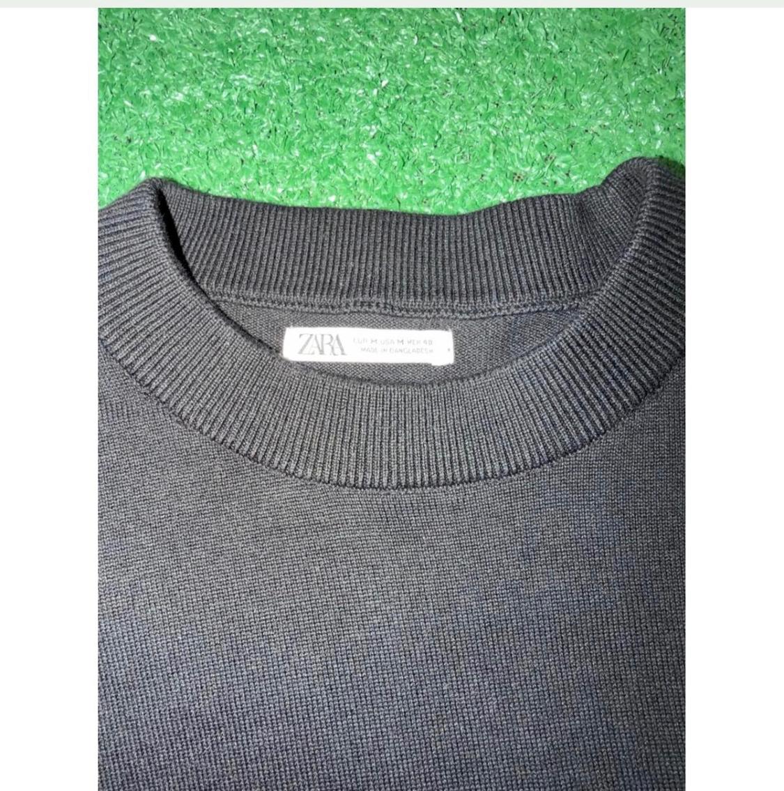 TEXT PRINT KNIT SWEATSHIRT - Image 2