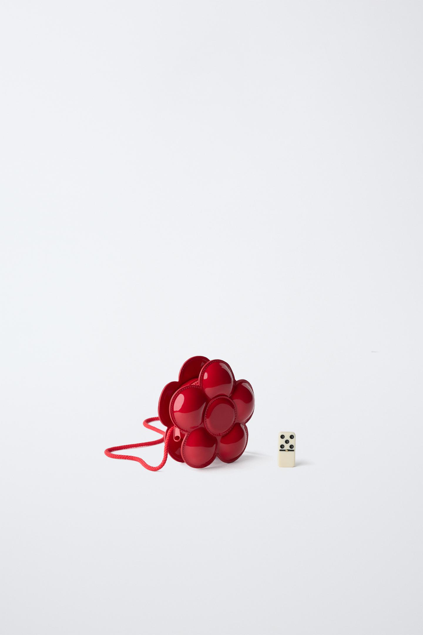 Детская сумка Zara Flower Crossbody, цвет: Красный — фото 6