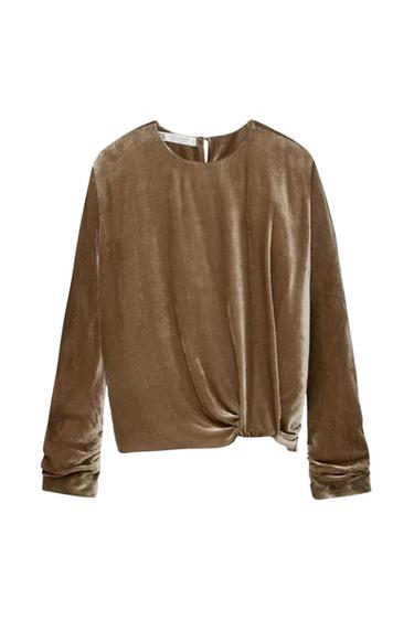 ZARA VELVET TOP LIMITED EDITION