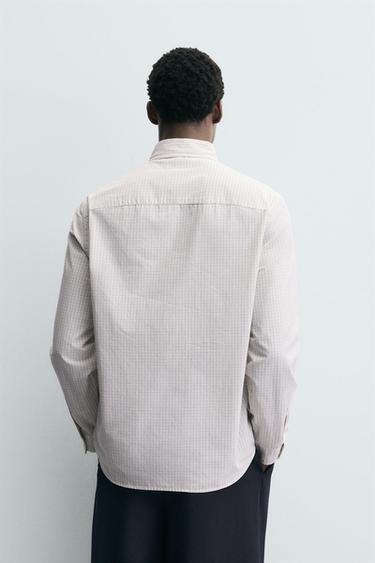 CHECK SHIRT WITH POCKET - Yellow by Zara - Image 2