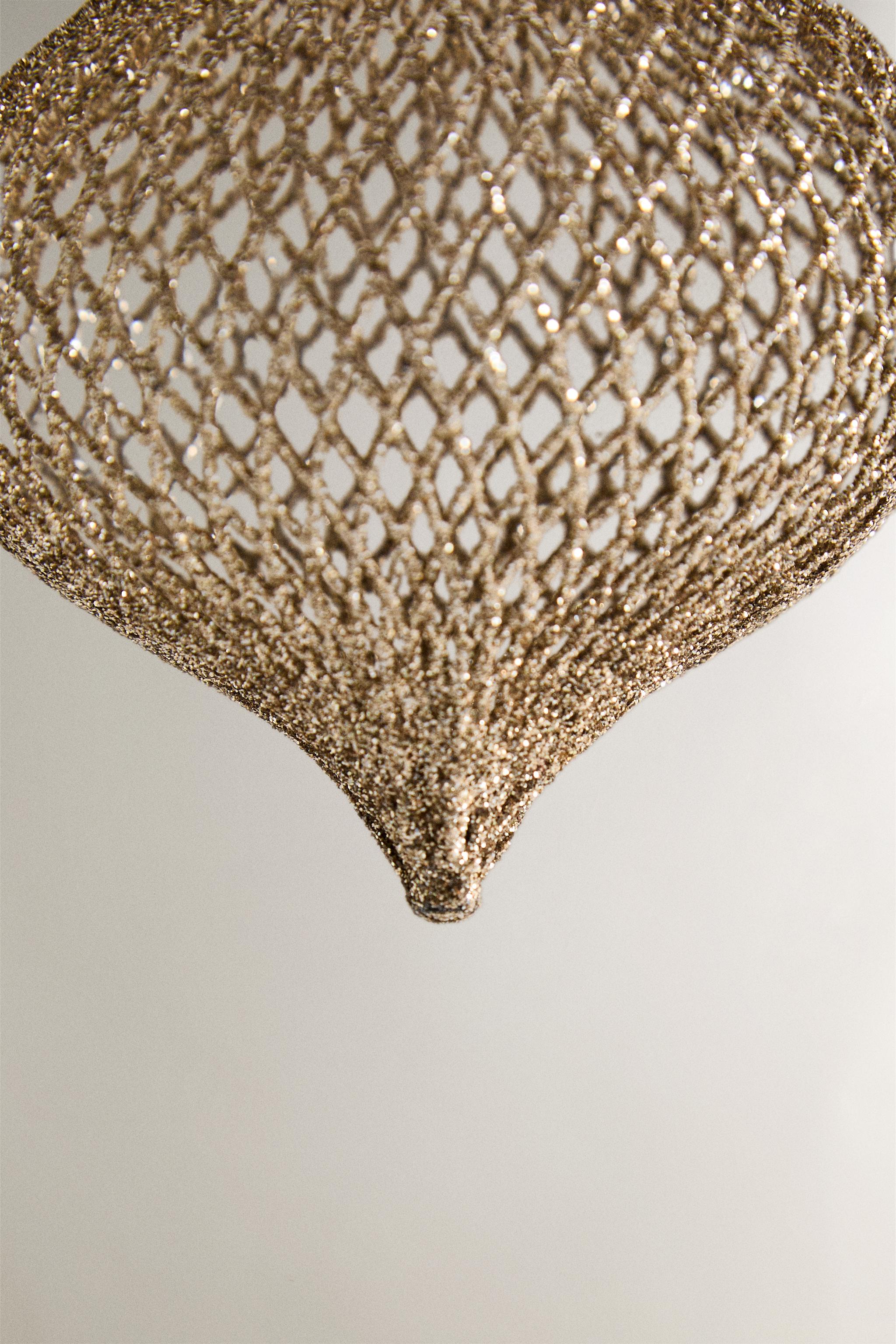 MESH BALL CHRISTMAS TREE ORNAMENT