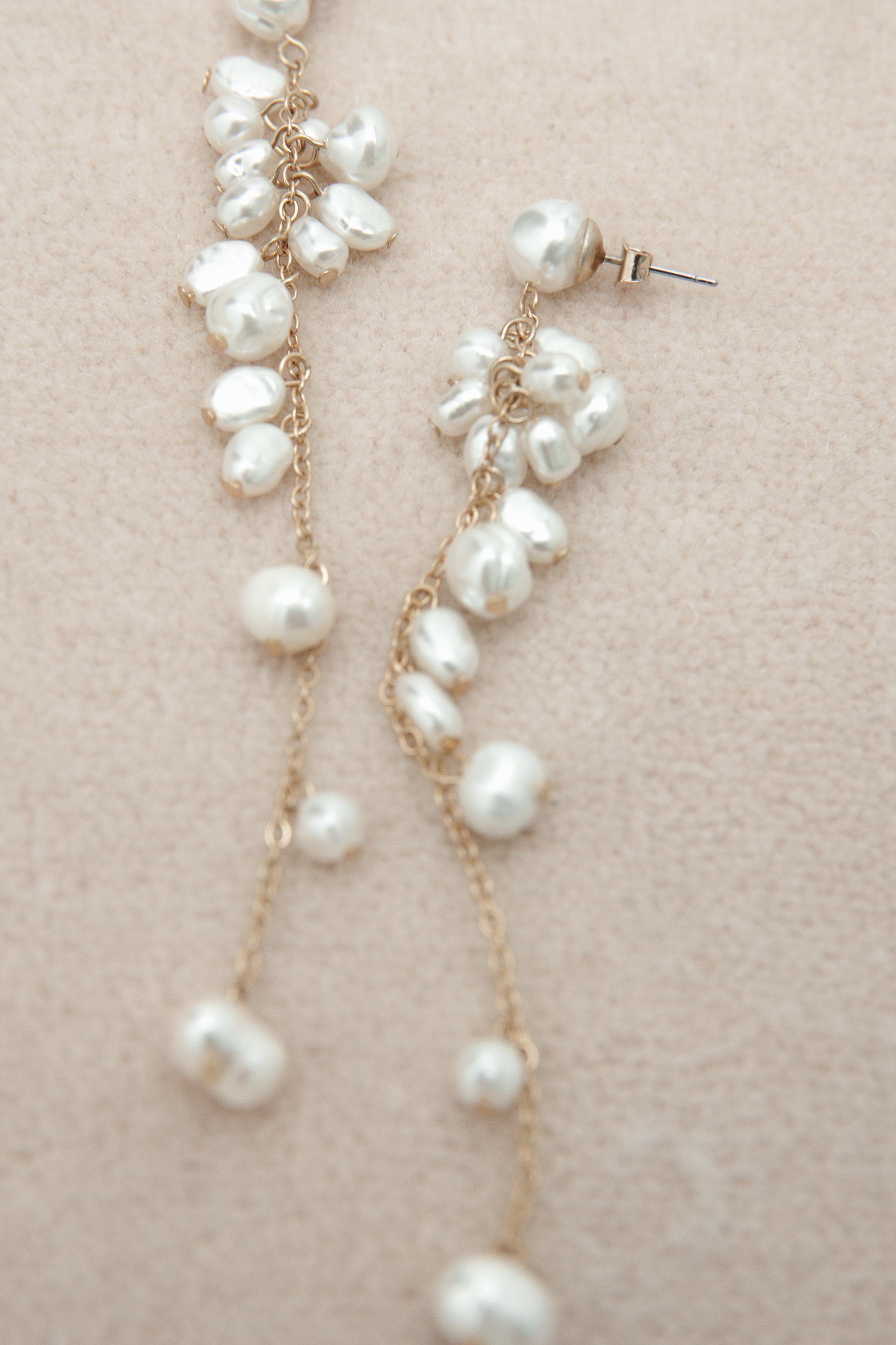 Zara pearl deals earrings