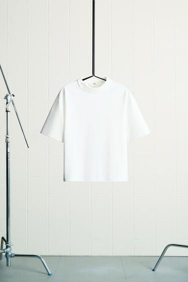Zara INTERLOCK LIMITED EDITION T-SHIRT - White - Image 0