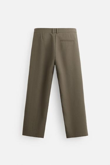 RELAXED FIT TROUSERS WITH POCKETS - Khaki by Zara - Image 8