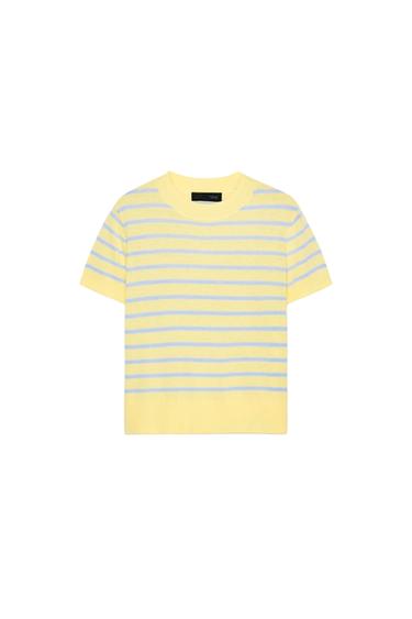 SUÉTER PUNTO RAYAS MANGA CORTA - Rayas de Zara